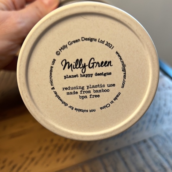 Milly Green Curious Cats Regular Bamboo Travel Mug - Picture 4 of 4